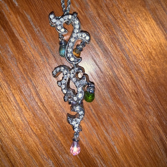 Vintage Mary Kay crystal and silver necklace - Picture 1 of 5